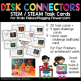 Disk Connectors STEM/STEAM Task Cards Brain Flakes Pluggin