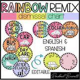 Dismissal Chart // Rainbow Remix 90's retro decor