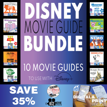 Preview of Disney Plus Bundle #1 | 10 Movie Guides | SAVE 35% | Disney +