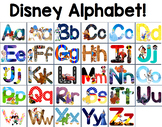 Disney Character Alphabet - Posters and Cards