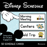 Disney Classroom Schedule | Visual Daily Whiteboard Schedule