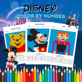 42 Disney Coloring Pages (Early Finisher Pack) (Color by N