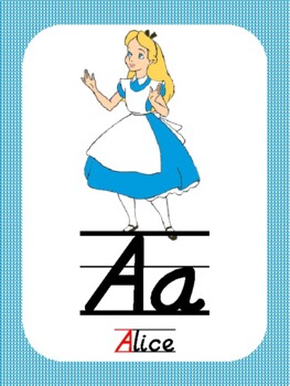 Preview of Disney D'nealian Alphabet