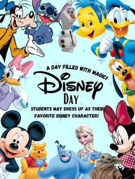 Preview of Disney Day Activities