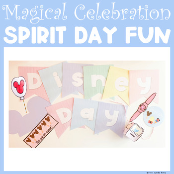Preview of Disney Day Bundle- Worksheets, Crafts, Centers, Decor, and Games