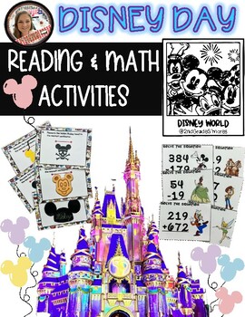 Preview of Disney Day Transformation Reading and Math Activities