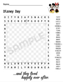 Disney Day Word Search