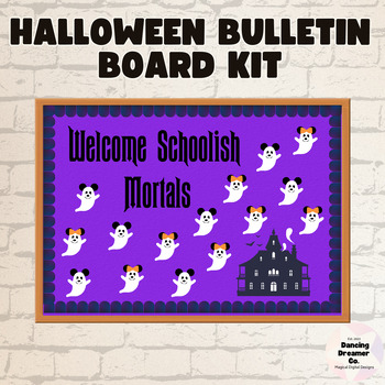 Preview of Halloween Haunted Mansion Bulletin Board Kit