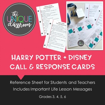Disney + Harry Potter Call and Response Cards