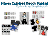 Disney Inspired Classroom Decor Packet English and Spanish