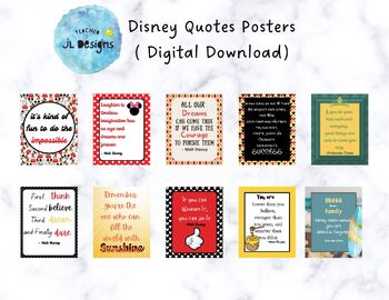 Preview of Disney Inspired Classroom Posters