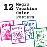 Disney Inspired Magic Vacation Themed - Color Posters