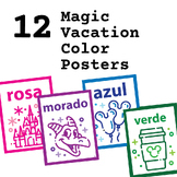 Disney Inspired Magic Vacation Themed Color Posters - SPAN