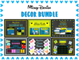 Disney-Inspired Mickey Theme Blue Decor Bundle