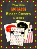 Disney-Inspired Mickey Theme EDITABLE Binder Covers & Spines