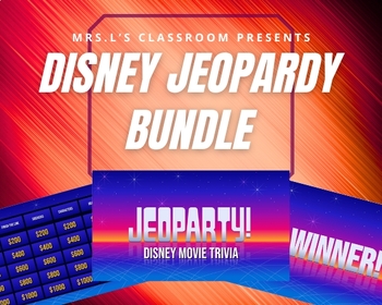 Preview of Disney Jeopardy Bundle