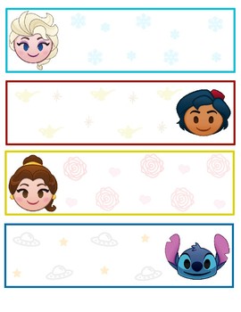 Preview of Disney Labels/Name Tags