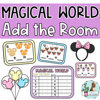 Preview of Disney Magical World Add the Room! Addition Practice