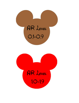 Preview of Disney Mickey Mouse AR Book Lables