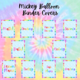 Disney Mickey Mouse Balloon Binder Covers