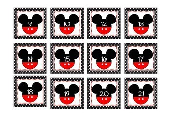 mickey mouse numbers 1 10