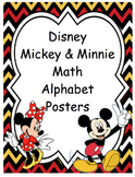 Disney Mickey and Minnie Math Alphabet Posters