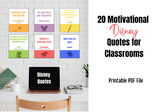 Disney Motivational Posters 8.5x11 PDF Printable Movie Quo