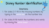 Disney Number Identification and Recognition   