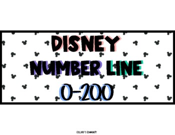 Preview of Disney Number Line 0-200