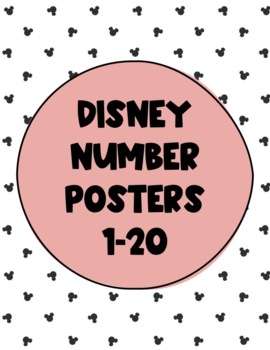 Preview of Disney Number Posters 1-20