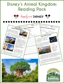 Preview of Disney Parks | Animal Kingdom Reading Pack