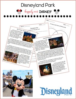 Preview of Disney Parks | Disneyland Park Reading Pack
