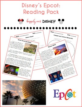 Preview of Disney Parks | Epcot Reading Pack