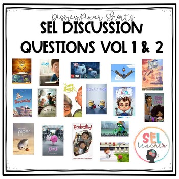 Preview of Disney/Pixar (&Other) Shorts with SEL questions 1 & 2 BUNDLE!