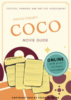 Preview of Disney Pixar's Coco Movie Guide Packet + Activities + Sub Plan + Best Value