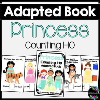 Preview of Princess Adapted Book (Counting 1-10)
