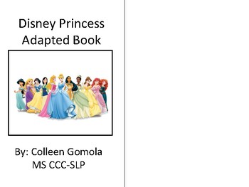 Preview of Disney Princess Adapted Book (Subject+Verb+Object)