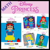 Math Practice Mystery Coloring Pages | Disney Princess | E