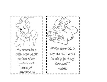 Preview of Disney Princesses Bookmarks