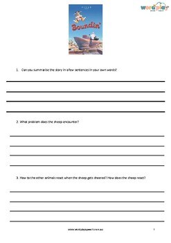 Preview of Disney Shorts Film Comprehension & Inferencing Worksheets