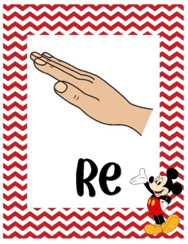 Preview of Disney Solfege Hand signs