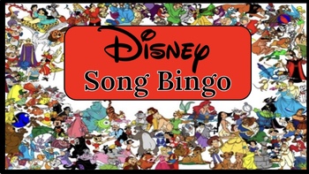 Preview of Disney Song Bingo