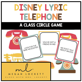 Preview of Disney Song Lyric Telephone | Telephone Game | Beginning Of the Year Game