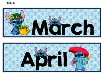 Weekly planner/ calendrier Stitch Disney