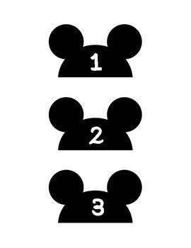 Preview of Disney Student Desk Numbers
