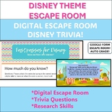 Disney Theme DIGITAL Escape Room END OF YEAR ACTIVITIES! C
