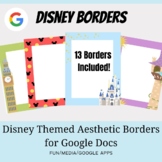 Disney Themed Aesthetic Borders for Google Doc (13 borders)