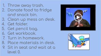 Preview of Disney Themed Classroom-Breakfast Clean Up Video-Zip A Dee Do Da
