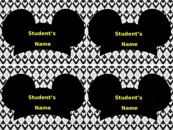 disney themed name tags by teachability teachers pay teachers