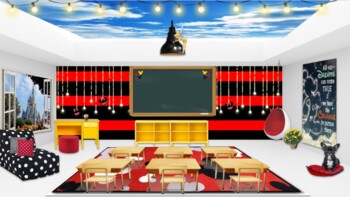 Preview of Disney Themed Virtual Classroom Background